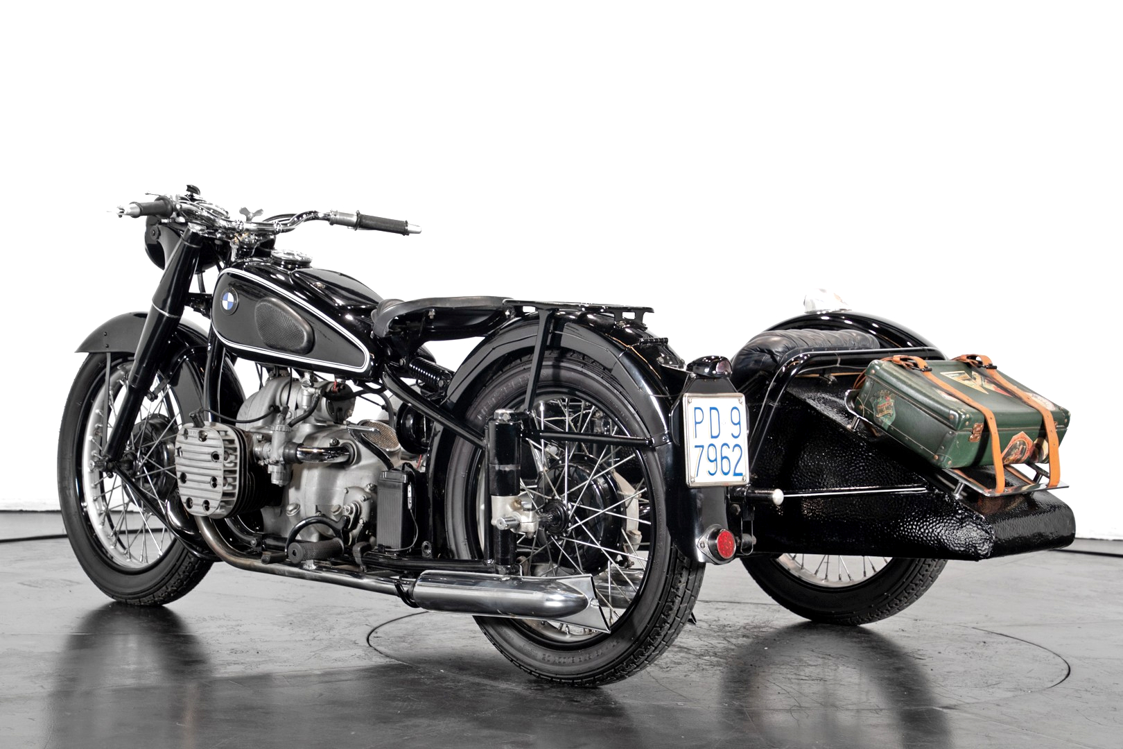 Vintage (used) motorcycles' values: BMW sidecar, approx. $30,845 for sale