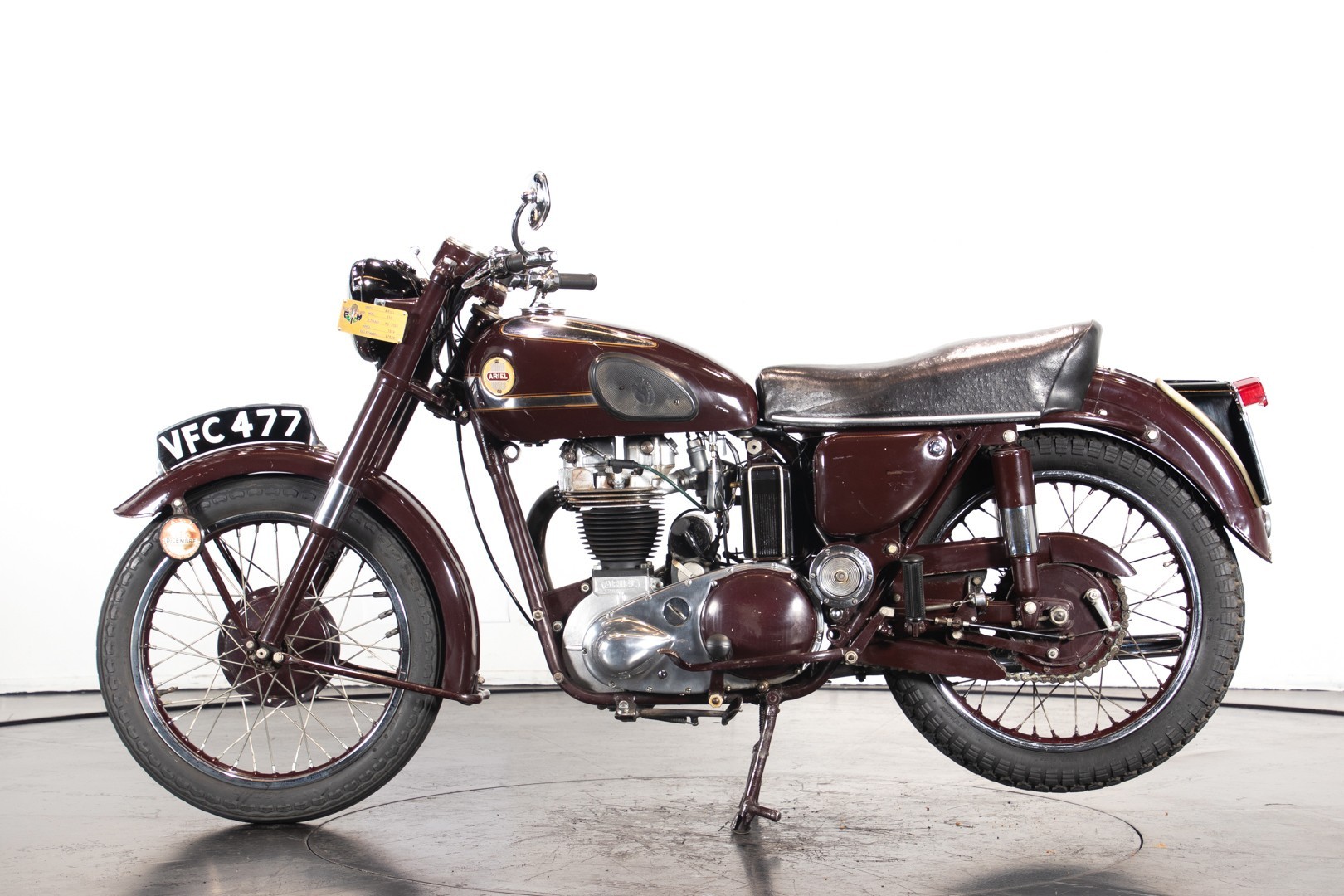 Vintage (used) motorcycles' values: Ariel 350, approx. $12,896. for sale