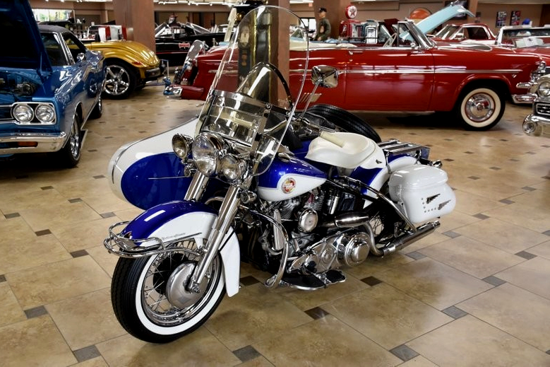 Vintage (used) motorcycles' values: 1957 Harley-Davidson FLH Sidecar, P.O.R. for sale