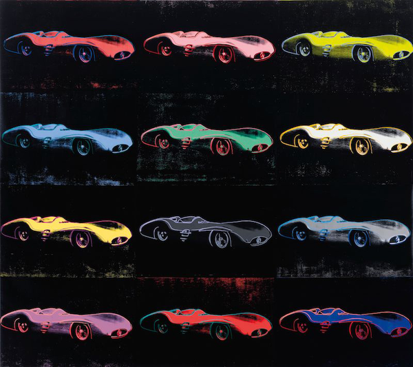 Andy Warhol’s Mercedes-Benz W196 Painting for Sale at Auction.