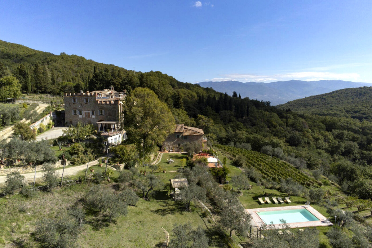 Castle-style homes: Castle in Chianti, Italy (price on request).