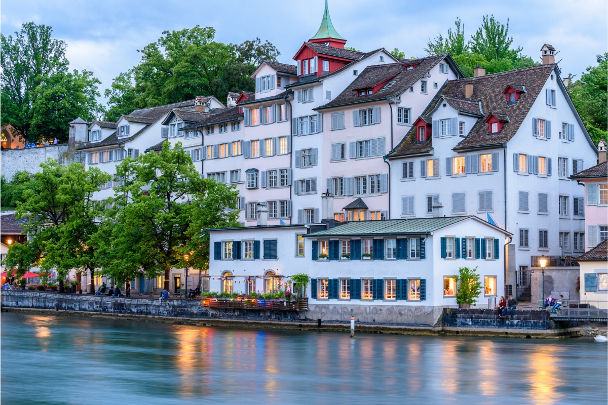 Top 10 greenest places on earth: Zurich, Switzerland.