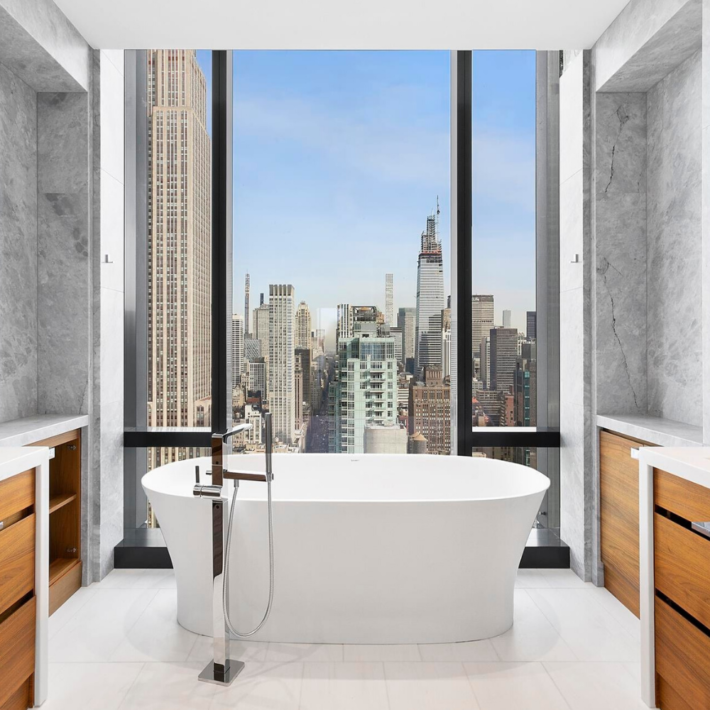 An apartment on 5th Avenue in New York City, a bathroom