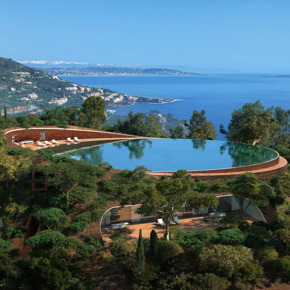 Best places to live in French Riviera: the villa in Theoule-Sur-Mer with one of the best views in French Riviera not far from one of the best beaches in French Riviera and best authentic villages and towns in French Riviera, and some of the best places to stay in French Riviera