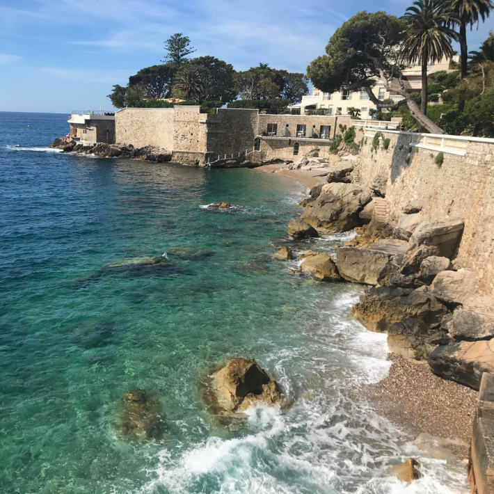 Criques du Cap Estel is one of the best beaches in French Riviera in Eze, one of best places to live in French Riviera, providing one of the best views in French Riviera, and not far from the best authentic medieval villages and towns in French Riviera, overlooking Monaco
