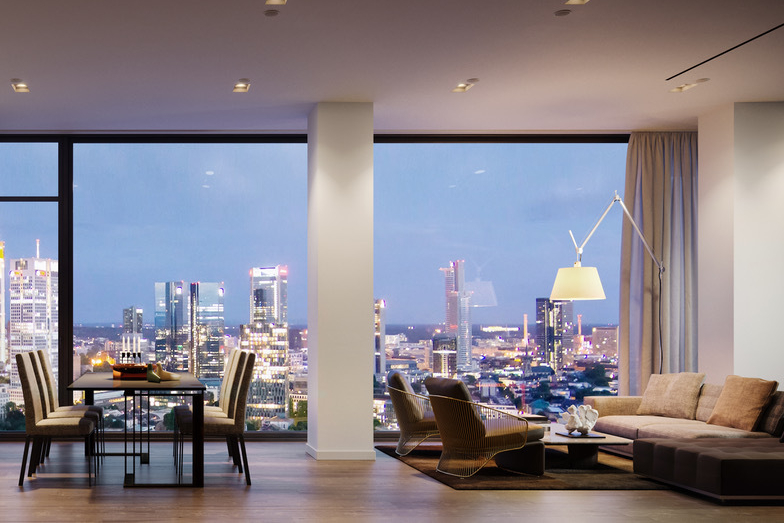Buy property in Frankfurt: penthouse at 160 Park View