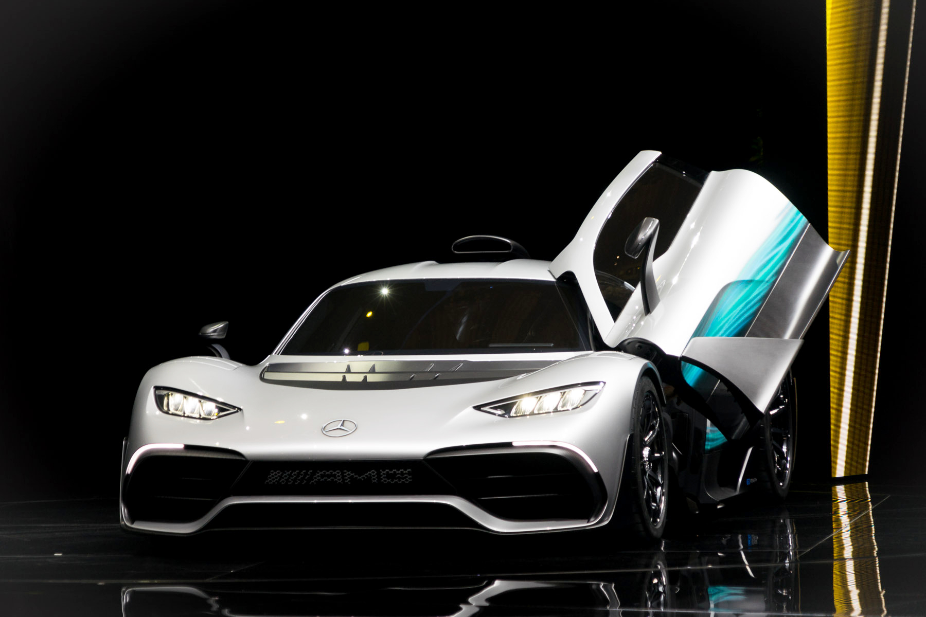 New electric supercar: If you like SLS AMG, take a look at 2021 Mercedes-AMG Project One, for sale in Germany, approx. $3,140,740: the newest plug-in hybrid supercar with four electric Formula 1-style motors. The performance hybrid will produce over 1,000 hp at a top speed of over 350 km/h (217 mph).