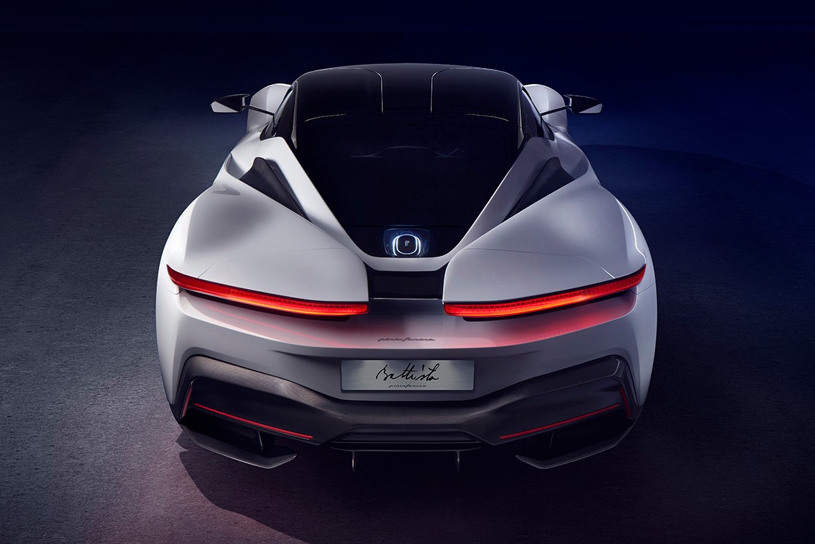 New electric supercar: Pininfarina Battista, 1874 hp. Image courtesy of Pininfarina. 