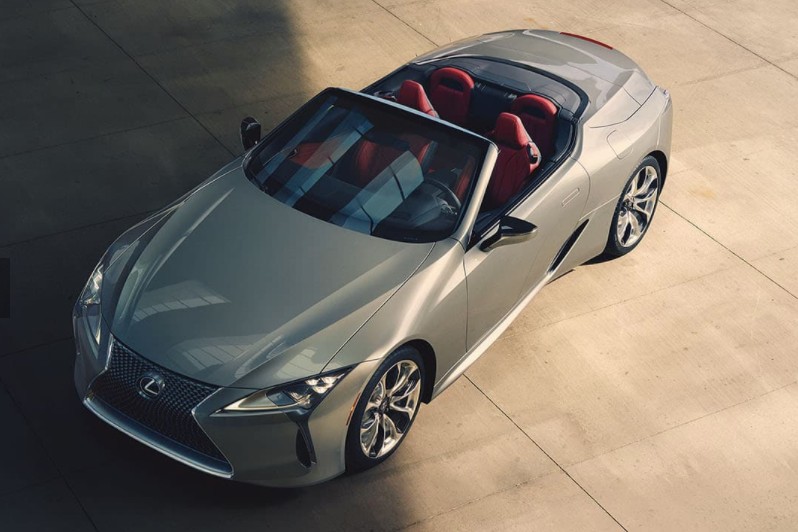 New electric supercar: Lexus LC500, 471 hp. Image courtesy of Lexus 