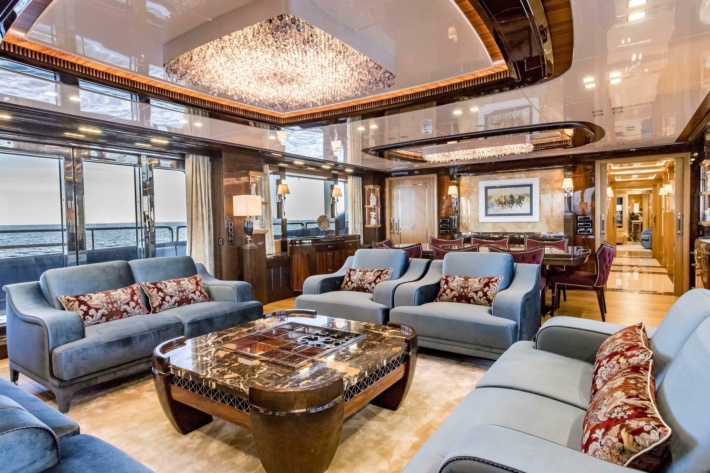 most expensive billionaire luxury yacht interior