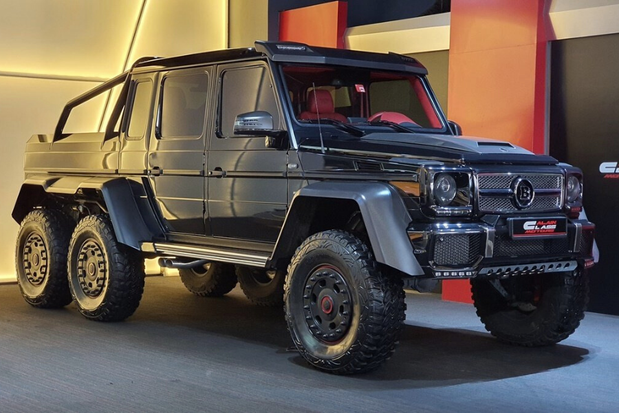 The most expensive Mercedes black truck: G wagon for sale in Dubai.