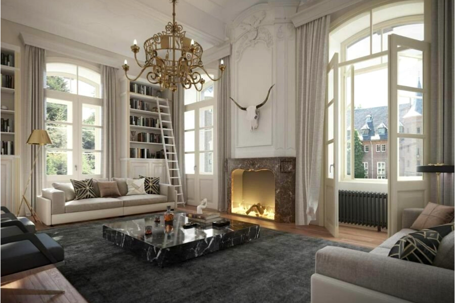 Modern luxury living room design ideas spotted in New York and Singapore penthouses