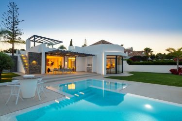 Luxury golf villa with breathtaking mountain views is up for sale in Marbella