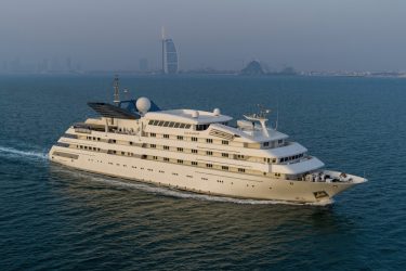 Inside a former cruise ship that went on to be one of the world’s most secretive superyachts
