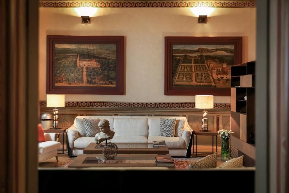 Slickly-designed apartment in historic Palazzo Guicciardini hits the market in Florence