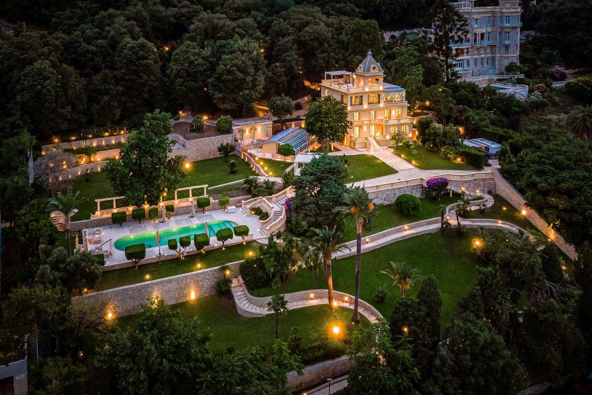 La Rêve d’Azur: Belle Époque Château for Sale in a Seaside Enclave Between Nice and Monaco