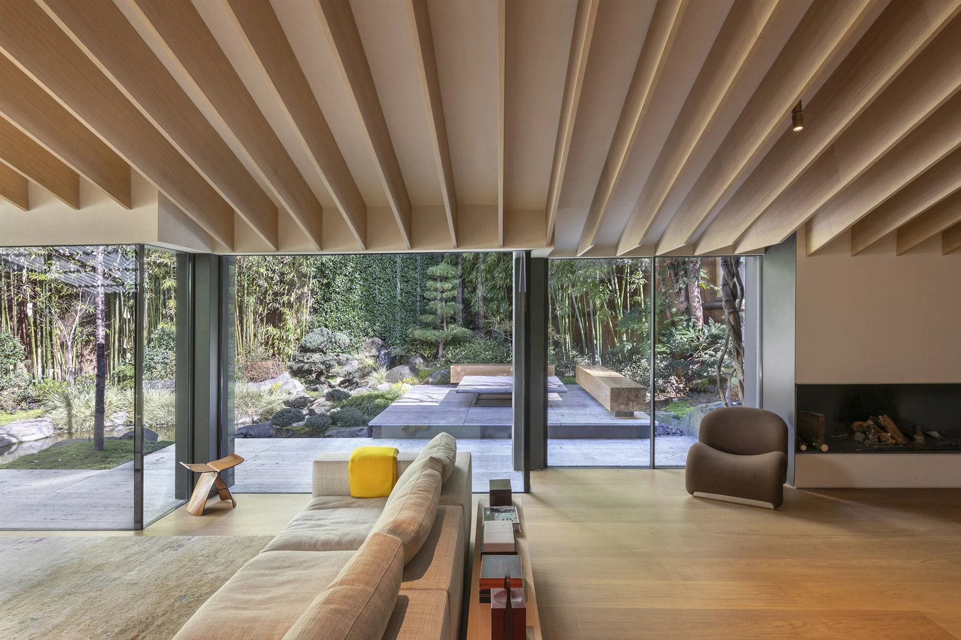 Slick Japanese-style Lair Imagined by Late Fashion Designer Kenzo Takada Hits the Market in Paris