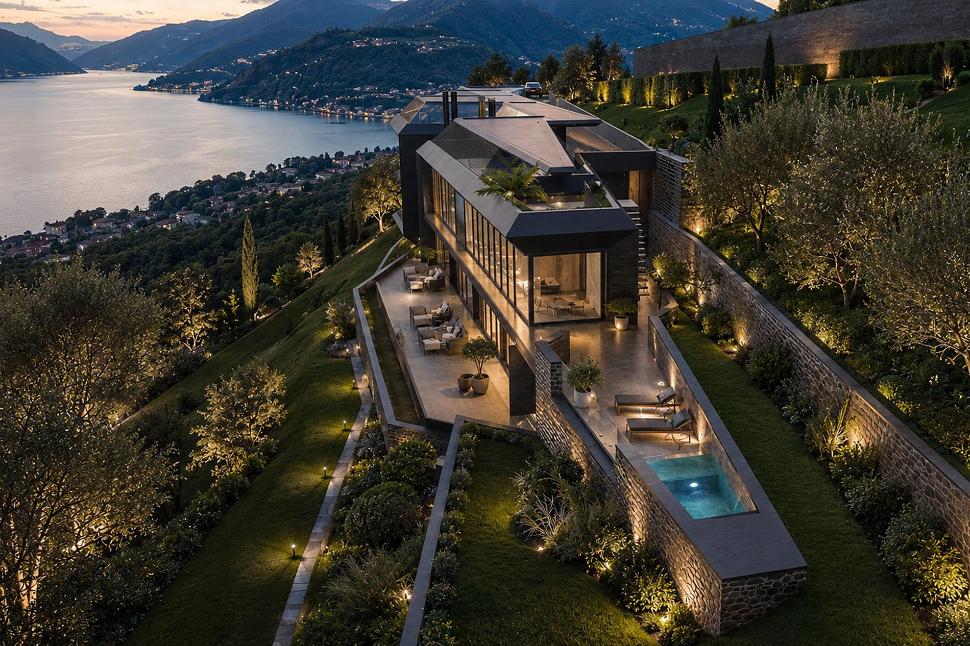 A Rare Collection of Four Bespoke Residences Rising Above Lake Lugano